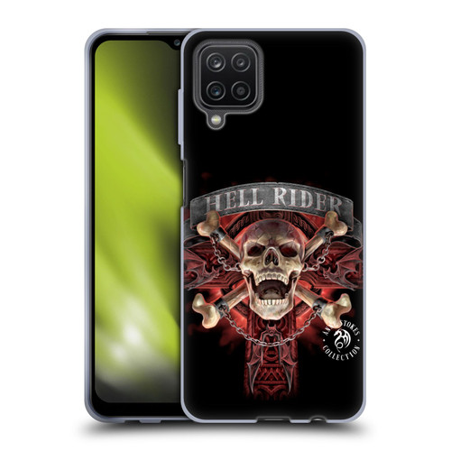Anne Stokes Fire Tribal Hell Rider Soft Gel Case for Samsung Galaxy A12 (2020)