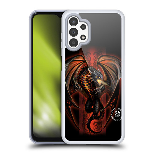 Anne Stokes Fire Tribal Lava Dragon Soft Gel Case for Samsung Galaxy A13 (2022)