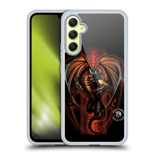Anne Stokes Fire Tribal Lava Dragon Soft Gel Case for Samsung Galaxy A34 5G