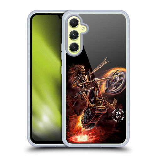 Anne Stokes Fire Tribal Hello Rider Poster Soft Gel Case for Samsung Galaxy A34 5G