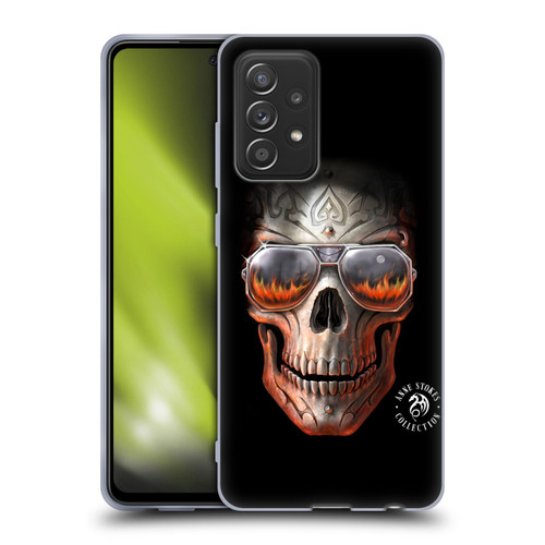 Anne Stokes Fire Tribal Skull Soft Gel Case for Samsung Galaxy A52 / A52s / 5G (2021)