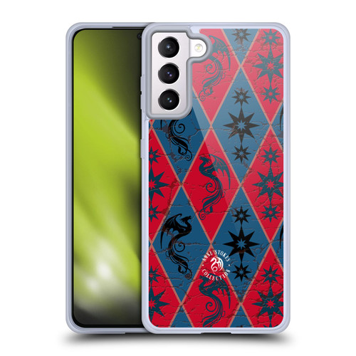 Anne Stokes Fire Tribal Heraldry Soft Gel Case for Samsung Galaxy S21+ 5G