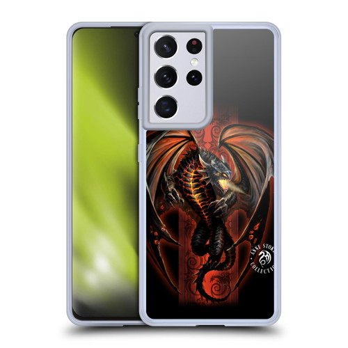 Anne Stokes Fire Tribal Lava Dragon Soft Gel Case for Samsung Galaxy S21 Ultra 5G