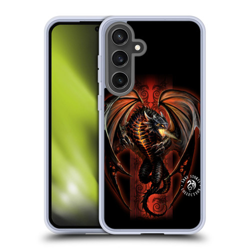 Anne Stokes Fire Tribal Lava Dragon Soft Gel Case for Samsung Galaxy S24 FE
