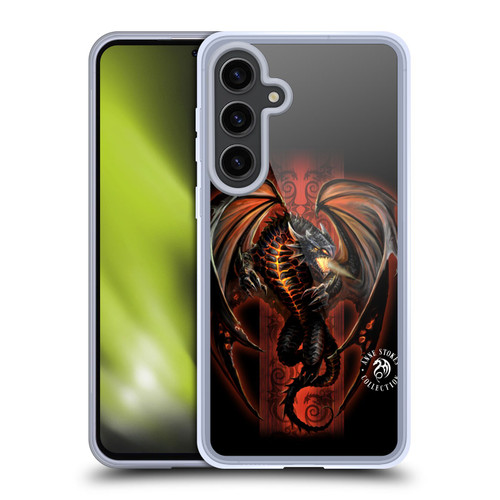 Anne Stokes Fire Tribal Lava Dragon Soft Gel Case for Samsung Galaxy S24+ 5G