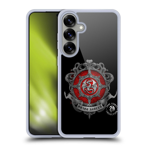Anne Stokes Fire Tribal Dragon Crest Soft Gel Case for Samsung Galaxy S25+