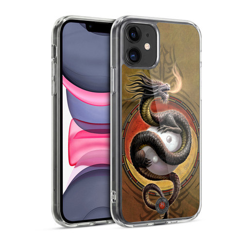 Anne Stokes Guardian Dragons Yin Yang Protector Soft Gel Case for Apple iPhone 11