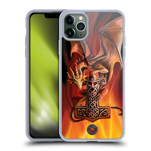 Anne Stokes Guardian Dragons God's Hammer Soft Gel Case for Apple iPhone 11 Pro Max