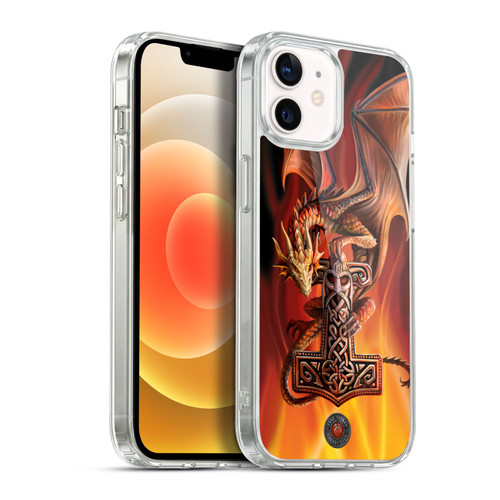 Anne Stokes Guardian Dragons God's Hammer Soft Gel Case for Apple iPhone 12 / iPhone 12 Pro & MagSafe
