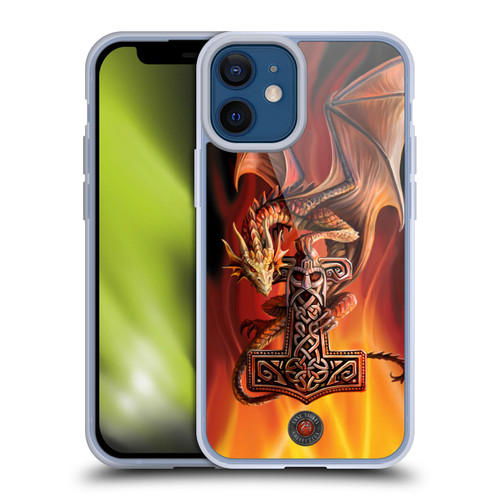 Anne Stokes Guardian Dragons God's Hammer Soft Gel Case for Apple iPhone 12 Mini