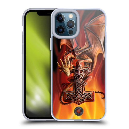 Anne Stokes Guardian Dragons God's Hammer Soft Gel Case for Apple iPhone 12 Pro Max