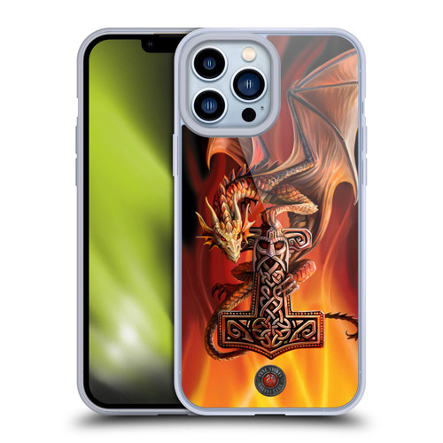 Anne Stokes Guardian Dragons God's Hammer Soft Gel Case for Apple iPhone 13 Pro Max