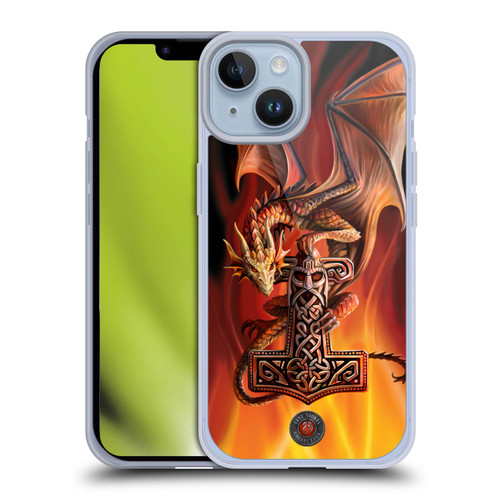 Anne Stokes Guardian Dragons God's Hammer Soft Gel Case for Apple iPhone 14