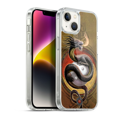 Anne Stokes Guardian Dragons Yin Yang Protector Soft Gel Case for Apple iPhone 14 Plus & MagSafe