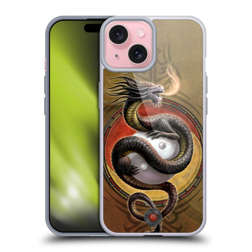 Anne Stokes Guardian Dragons Yin Yang Protector Soft Gel Case for Apple iPhone 15