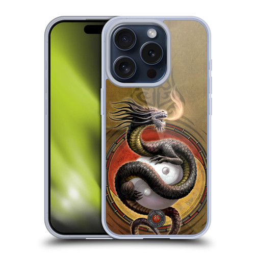Anne Stokes Guardian Dragons Yin Yang Protector Soft Gel Case for Apple iPhone 15 Pro
