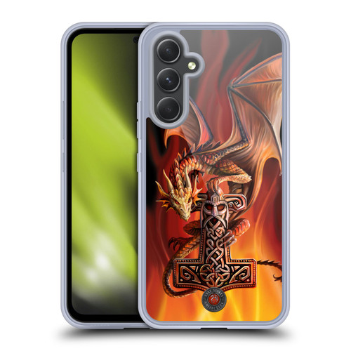 Anne Stokes Guardian Dragons God's Hammer Soft Gel Case for Samsung Galaxy A54 5G