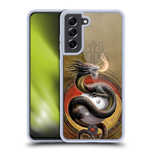 Anne Stokes Guardian Dragons Yin Yang Protector Soft Gel Case for Samsung Galaxy S21 FE 5G