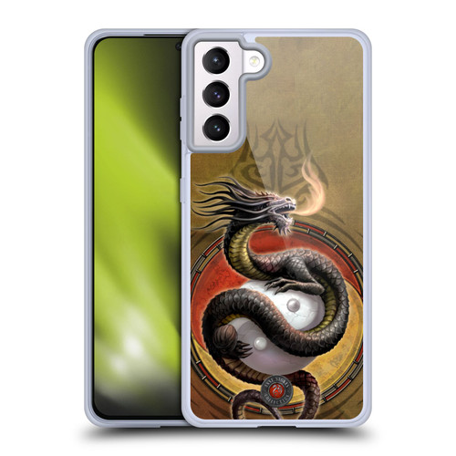 Anne Stokes Guardian Dragons Yin Yang Protector Soft Gel Case for Samsung Galaxy S21+ 5G