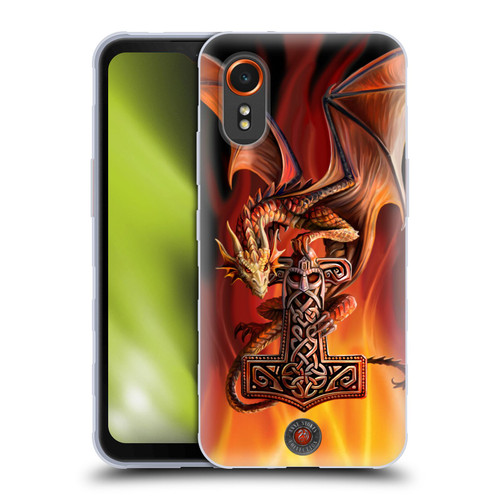Anne Stokes Guardian Dragons God's Hammer Soft Gel Case for Samsung Galaxy Xcover7 5G