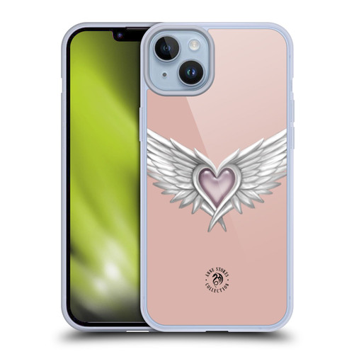 Anne Stokes Mermaid And Angels Ascendance Winged Heart Soft Gel Case for Apple iPhone 14 Plus