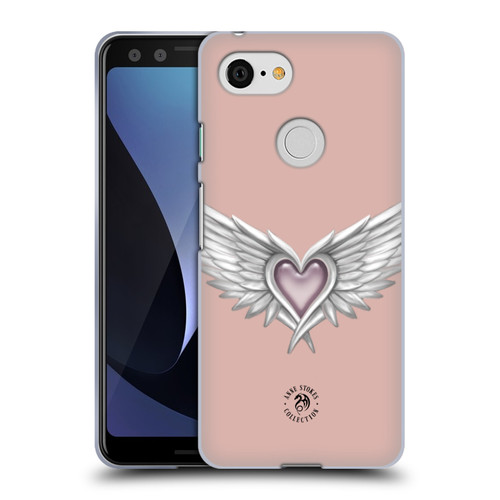 Anne Stokes Mermaid And Angels Ascendance Winged Heart Soft Gel Case for Google Pixel 3