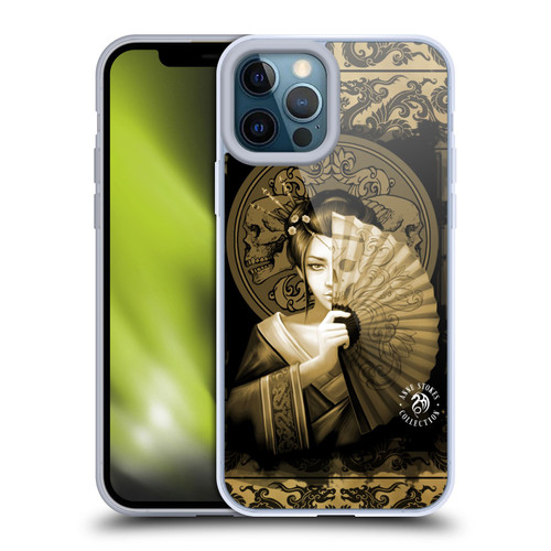 Anne Stokes Oriental Skull Geisha Sepia Soft Gel Case for Apple iPhone 12 Pro Max