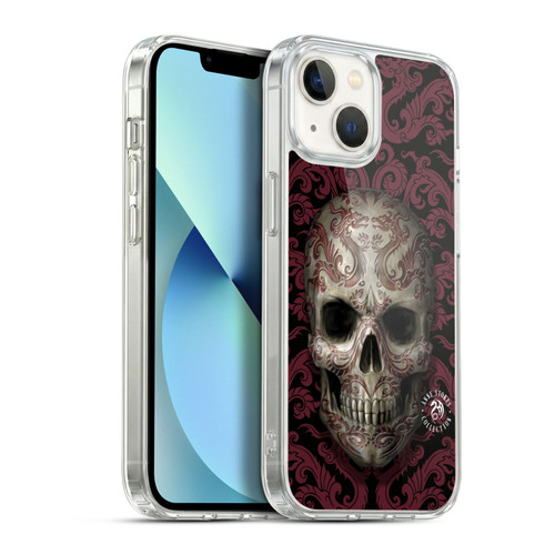 Anne Stokes Oriental Skull Dragon Swirl Pattern Soft Gel Case for Apple iPhone 13