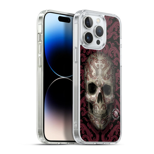 Anne Stokes Oriental Skull Dragon Swirl Pattern Soft Gel Case for Apple iPhone 13 Pro Max & MagSafe
