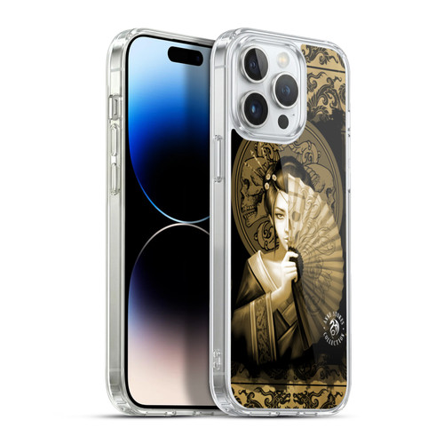 Anne Stokes Oriental Skull Geisha Sepia Soft Gel Case for Apple iPhone 13 Pro Max & MagSafe