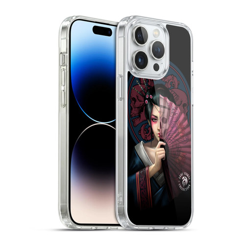 Anne Stokes Oriental Skull Geisha Soft Gel Case for Apple iPhone 14 Pro Max & MagSafe