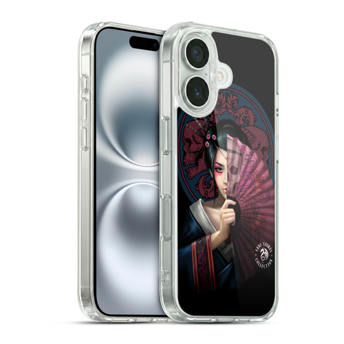 Anne Stokes Oriental Skull Geisha Soft Gel Case for Apple iPhone 16 & MagSafe