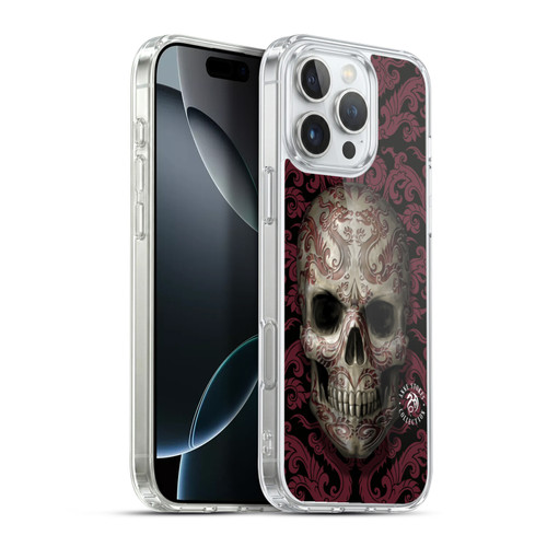 Anne Stokes Oriental Skull Dragon Swirl Pattern Soft Gel Case for Apple iPhone 16 Pro Max & MagSafe
