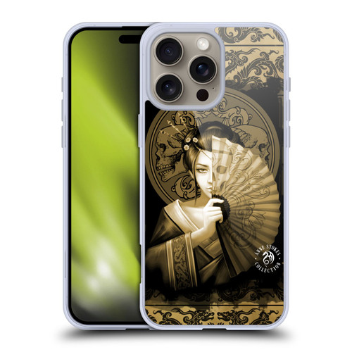 Anne Stokes Oriental Skull Geisha Sepia Soft Gel Case for Apple iPhone 16 Pro Max