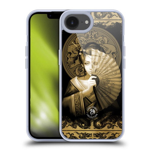 Anne Stokes Oriental Skull Geisha Sepia Soft Gel Case for Apple iPhone 16e