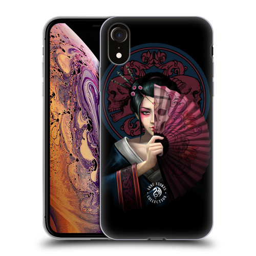 Anne Stokes Oriental Skull Geisha Soft Gel Case for Apple iPhone XR