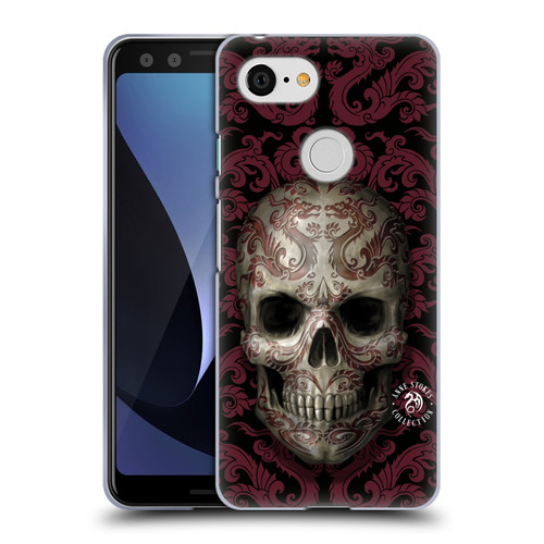 Anne Stokes Oriental Skull Dragon Swirl Pattern Soft Gel Case for Google Pixel 3