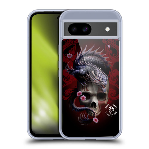 Anne Stokes Oriental Skull Red Dragon Swirls Soft Gel Case for Google Pixel 8a