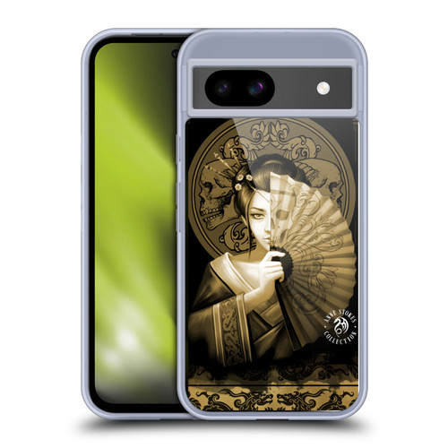 Anne Stokes Oriental Skull Geisha Sepia Soft Gel Case for Google Pixel 8a