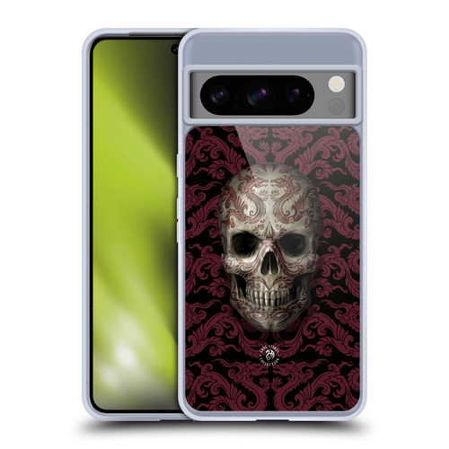 Anne Stokes Oriental Skull Dragon Swirl Pattern Soft Gel Case for Google Pixel 8 Pro