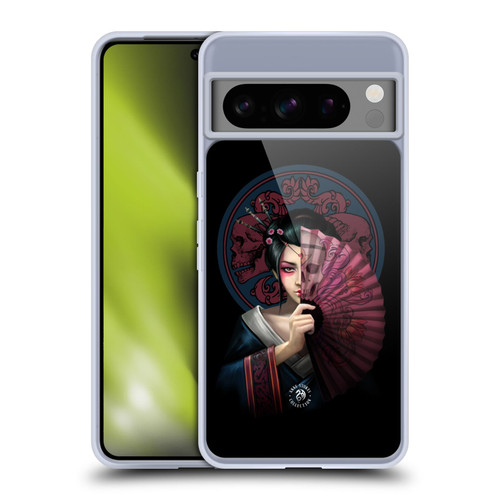 Anne Stokes Oriental Skull Geisha Soft Gel Case for Google Pixel 8 Pro