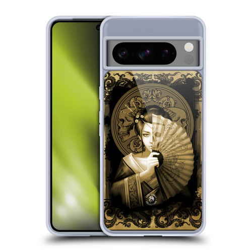Anne Stokes Oriental Skull Geisha Sepia Soft Gel Case for Google Pixel 8 Pro