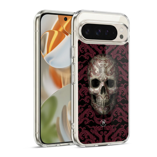 Anne Stokes Oriental Skull Dragon Swirl Pattern Soft Gel Case for Google Pixel 9 / Pixel 9 Pro