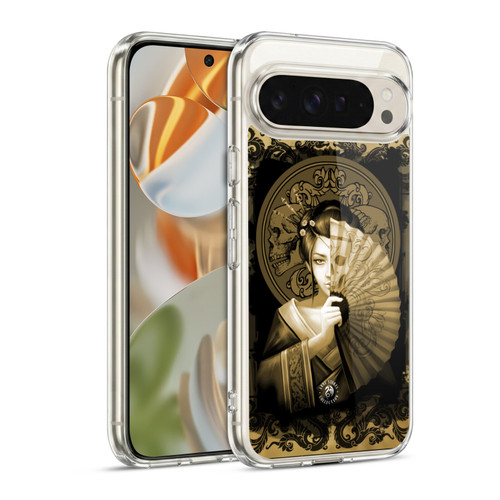 Anne Stokes Oriental Skull Geisha Sepia Soft Gel Case for Google Pixel 9 / Pixel 9 Pro