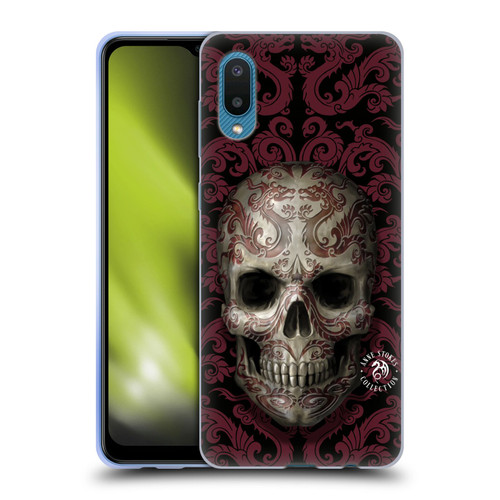Anne Stokes Oriental Skull Dragon Swirl Pattern Soft Gel Case for Samsung Galaxy A02/M02 (2021)