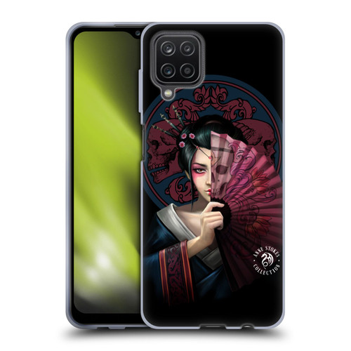 Anne Stokes Oriental Skull Geisha Soft Gel Case for Samsung Galaxy A12 (2020)
