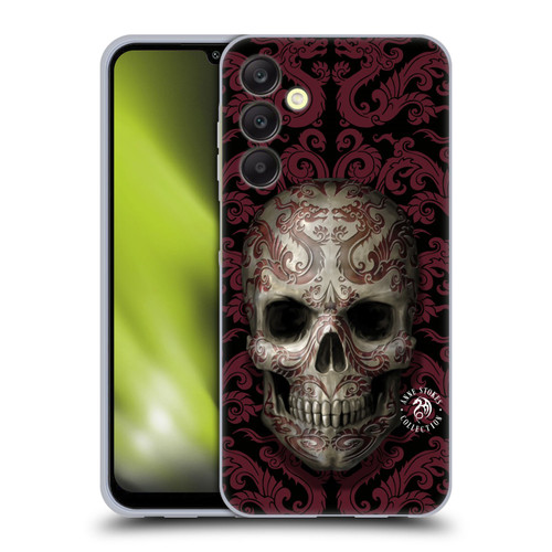 Anne Stokes Oriental Skull Dragon Swirl Pattern Soft Gel Case for Samsung Galaxy A25 5G