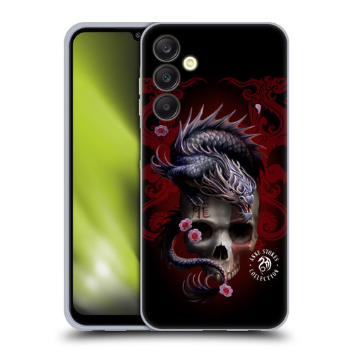 Anne Stokes Oriental Skull Red Dragon Swirls Soft Gel Case for Samsung Galaxy A25 5G