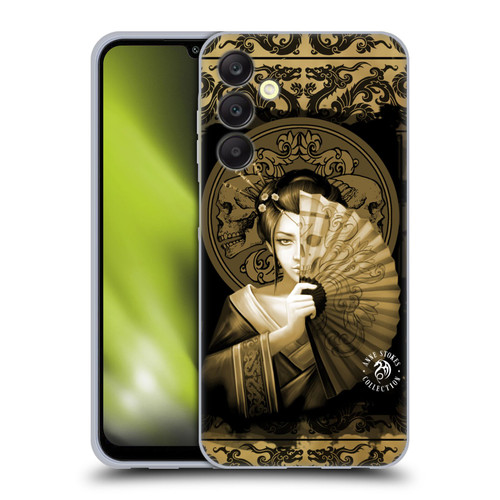 Anne Stokes Oriental Skull Geisha Sepia Soft Gel Case for Samsung Galaxy A25 5G