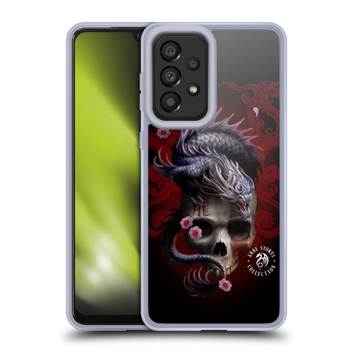 Anne Stokes Oriental Skull Red Dragon Swirls Soft Gel Case for Samsung Galaxy A33 5G (2022)